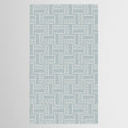 Sweet Doodle Squares . Coastal Blue Tablecloth Gallery Image 2