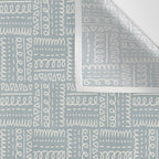 Sweet Doodle Squares . Coastal Blue Wall Tapestry Gallery Image 3