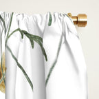 Delicate Wildflowers Floral Watercolor Window Curtain Gallery Image 2