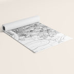 Baton Rouge White Map Yoga Mat Gallery Image 2