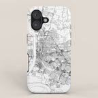 Baton Rouge White Map iPhone Case Gallery Image 1