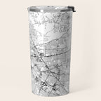 Baton Rouge White Map Travel Mug Gallery Image 2