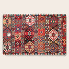 Azeri Azerbaijan South Caucasus Kilim Print Cutting Board Gallery Image 1