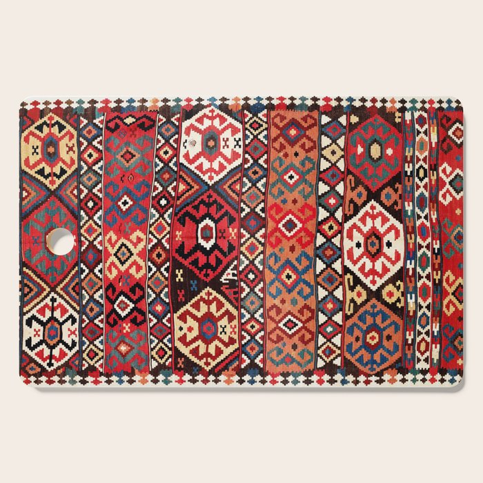 Azeri Azerbaijan South Caucasus Kilim Print Cutting Board Gallery Image 1