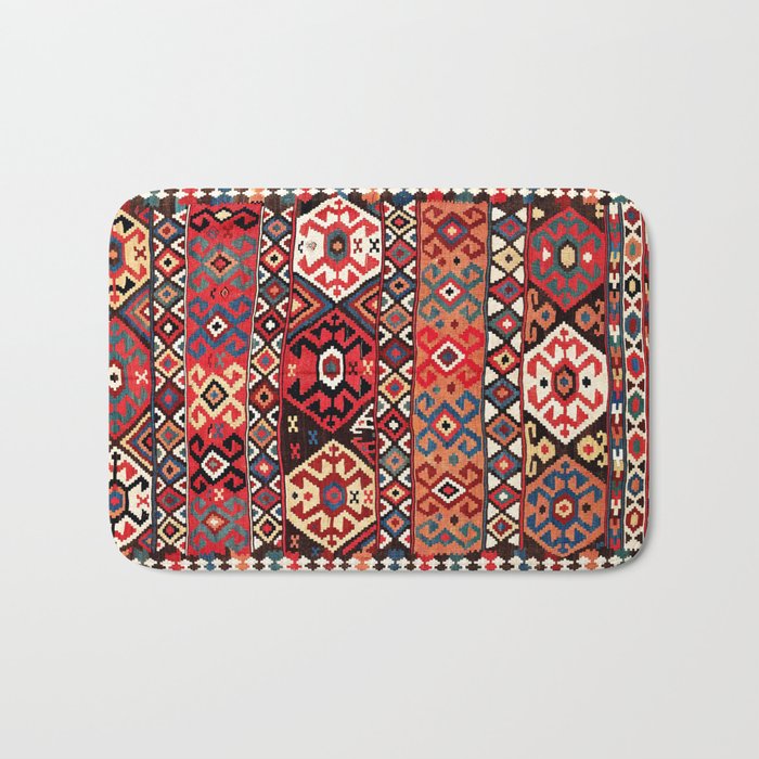 Azeri Azerbaijan South Caucasus Kilim Print Bath Mat Gallery Image 1