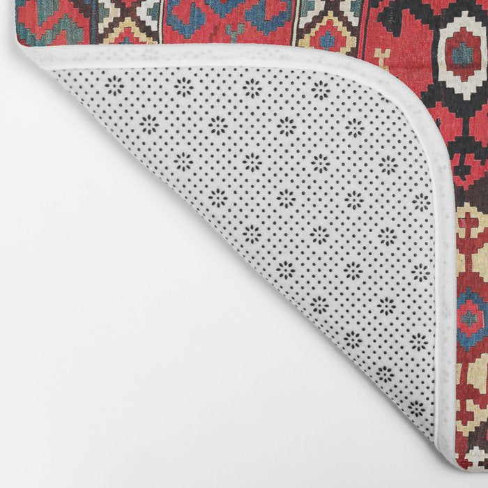 Azeri Azerbaijan South Caucasus Kilim Print Bath Mat Gallery Image 2
