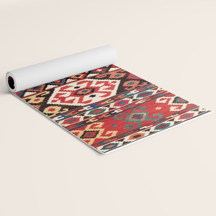 Azeri Azerbaijan South Caucasus Kilim Print Yoga Mat Gallery Image 2