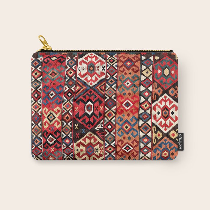 Azeri Azerbaijan South Caucasus Kilim Print Carry All Pouch Gallery Image 1