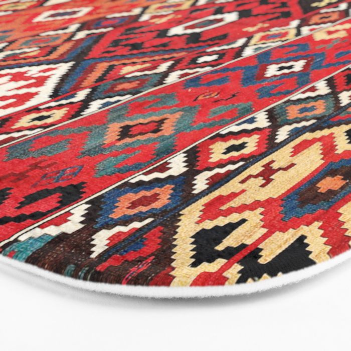 Azeri Azerbaijan South Caucasus Kilim Print Bath Mat Gallery Image 3