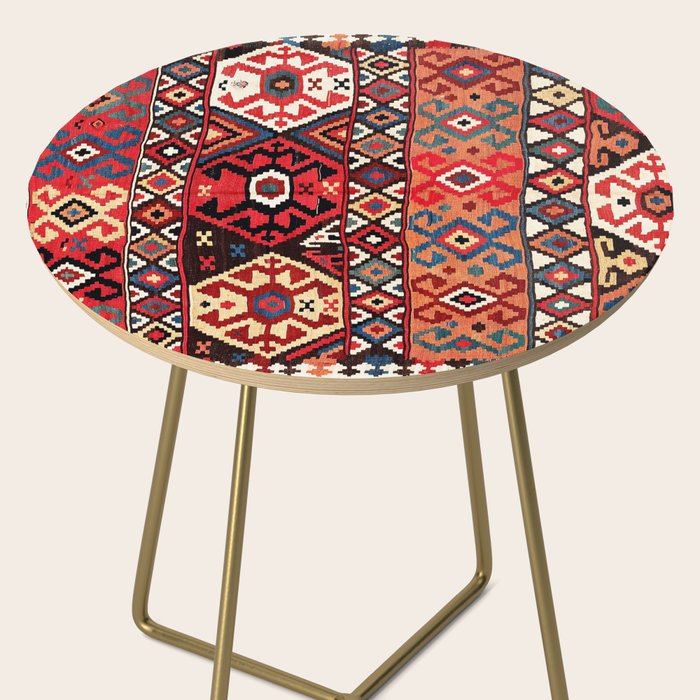 Azeri Azerbaijan South Caucasus Kilim Print Side Table Gallery Image 2