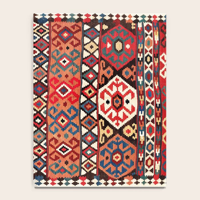 Azeri Azerbaijan South Caucasus Kilim Print Notebook Gallery Image 4