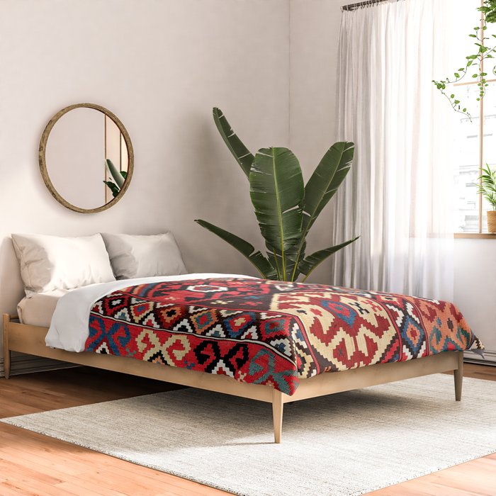 Azeri Azerbaijan South Caucasus Kilim Print Comforter Gallery Image 2