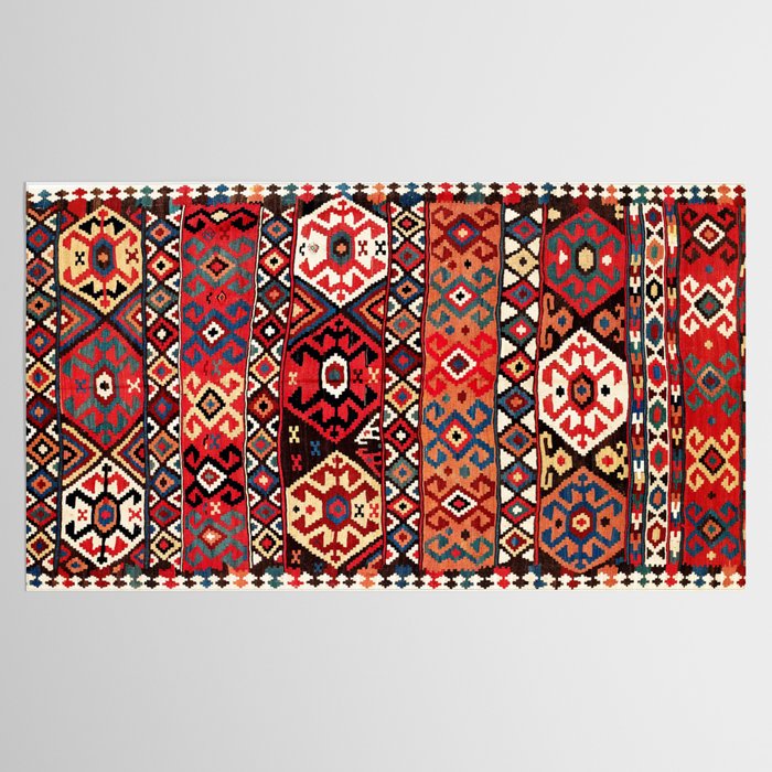 Azeri Azerbaijan South Caucasus Kilim Print Tablecloth Gallery Image 2