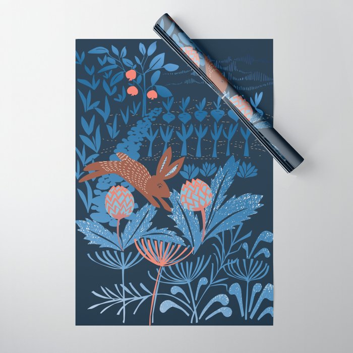 Artichoke thief Wrapping Paper Gallery Image 1