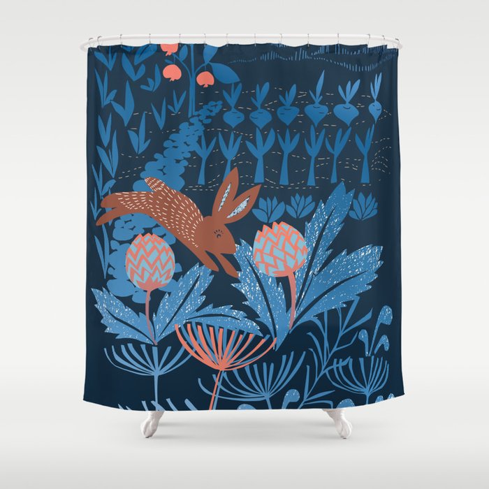 Artichoke thief Shower Curtain Gallery Image 1