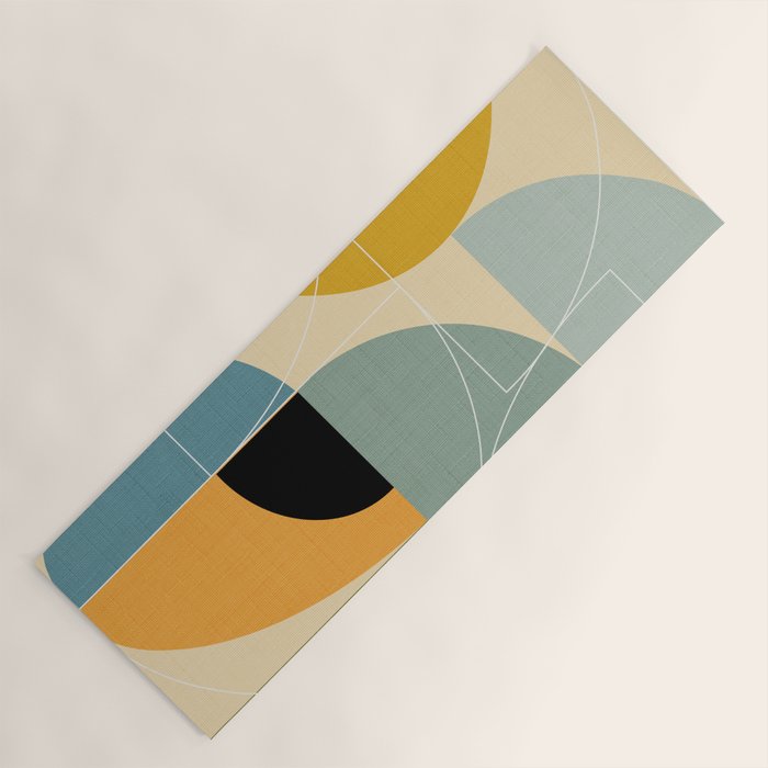 mid century modern winter 1 Yoga Mat Gallery Image 1