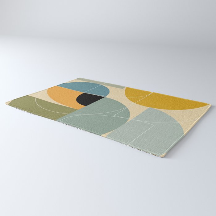 mid century modern winter 1 Rug Gallery Image 3