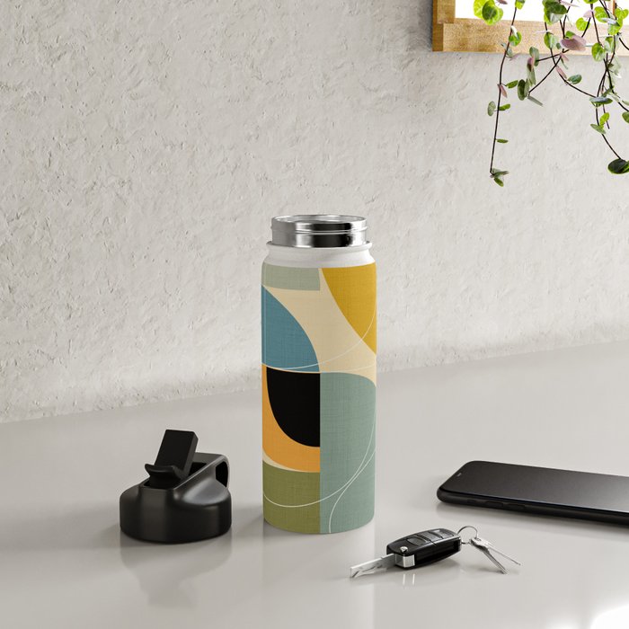 mid century modern winter 1 Water Bottle Gallery Image 4