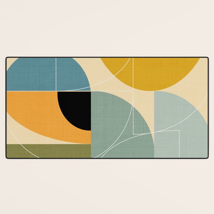 mid century modern winter 1 Desk Mat Gallery Image 3