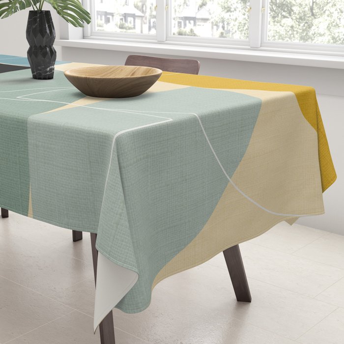 mid century modern winter 1 Tablecloth Gallery Image 3