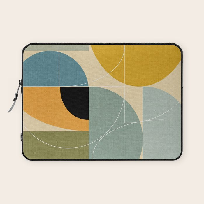 mid century modern winter 1 Laptop Sleeve Gallery Image 1