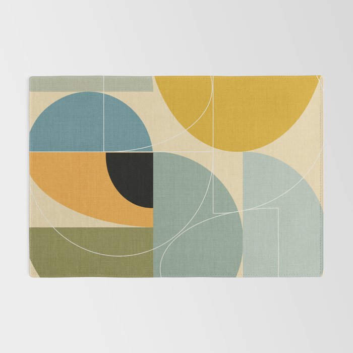 mid century modern winter 1 Rug Gallery Image 2