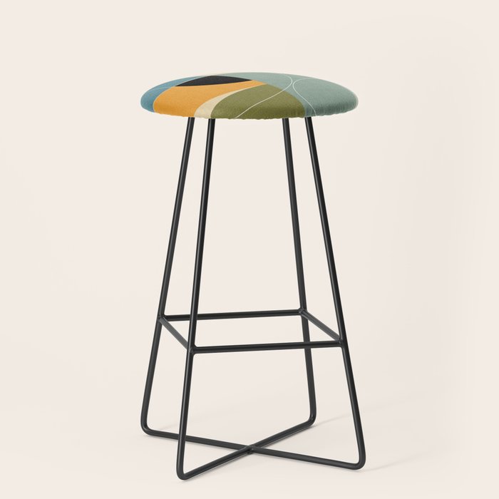 mid century modern winter 1 Stool Gallery Image 1