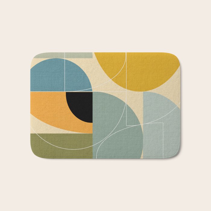 mid century modern winter 1 Bath Mat Gallery Image 1
