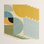 mid century modern winter 1 Wrapping Paper Gallery Image 3