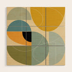 mid century modern winter 1 Wood Wall Art Gallery Image 1