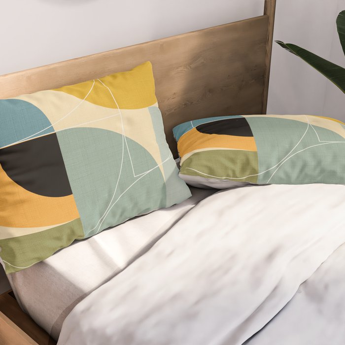 mid century modern winter 1 Pillow Sham Gallery Image 2