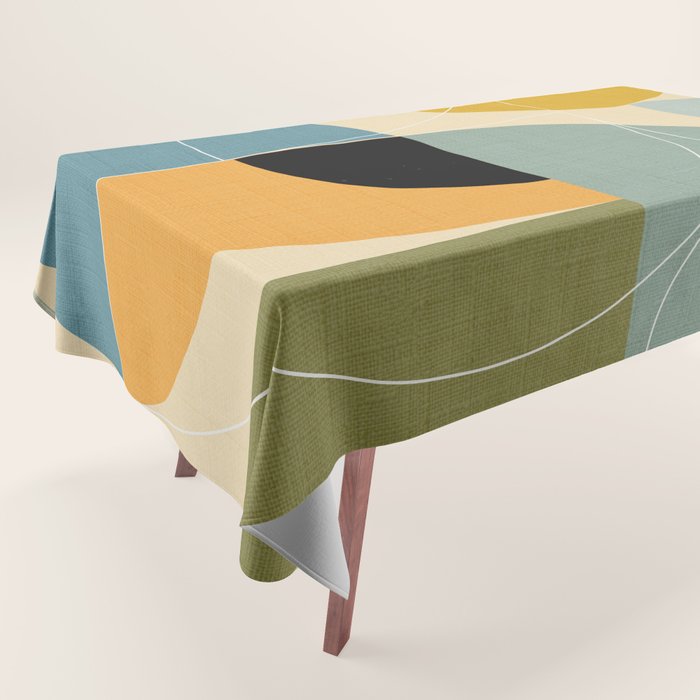 mid century modern winter 1 Tablecloth Gallery Image 1