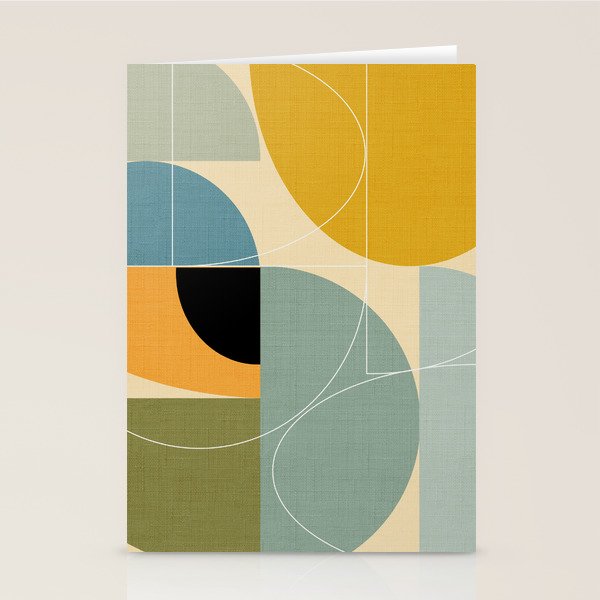 mid century modern winter 1 Stationery Card Gallery Image 2