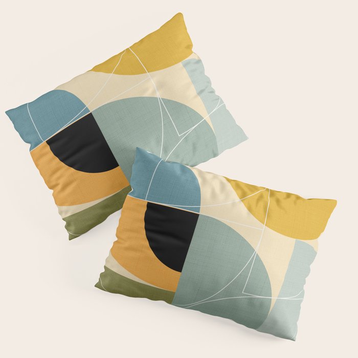 mid century modern winter 1 Pillow Sham Gallery Image 3