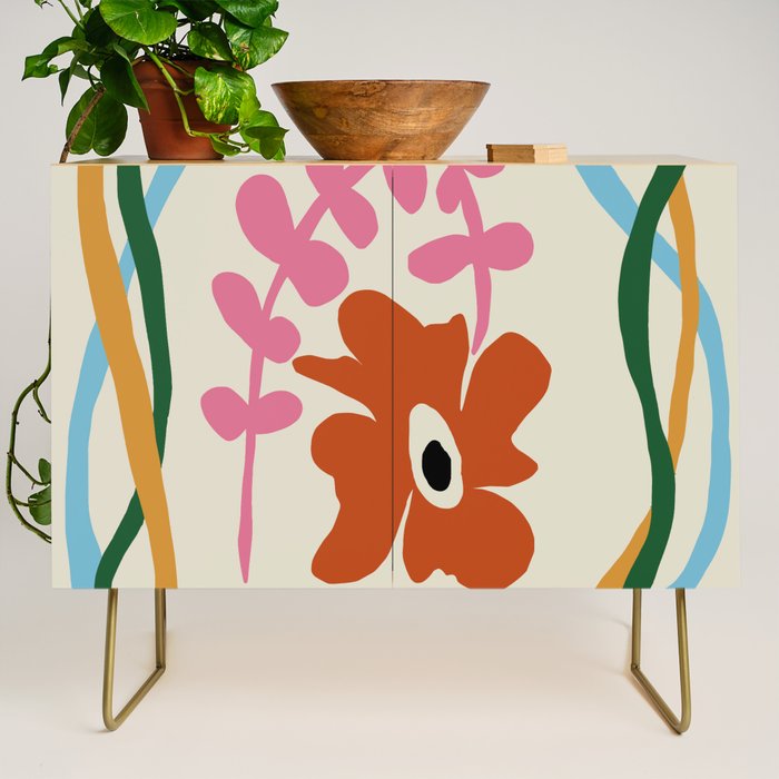 Abstract color flow  Credenza Gallery Image 1