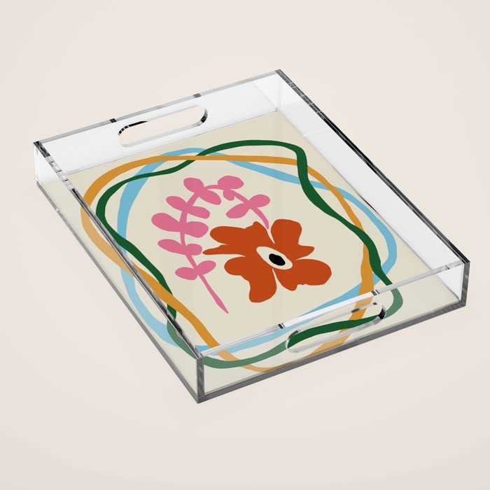 Abstract color flow  Acrylic Tray Gallery Image 1