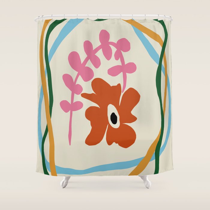 Abstract color flow  Shower Curtain Gallery Image 1