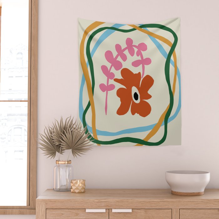 Abstract color flow  Wall Tapestry Gallery Image 2