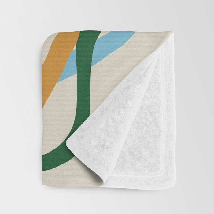 Abstract color flow  Throw Blanket Gallery Image 3