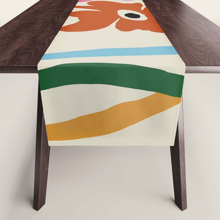 Abstract color flow  Table Runner Gallery Image 1