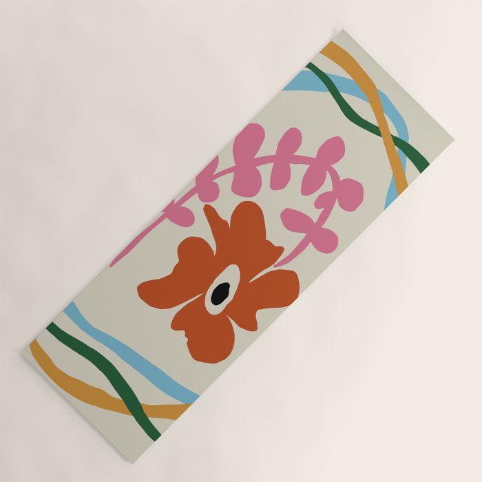 Abstract color flow  Yoga Mat Gallery Image 1