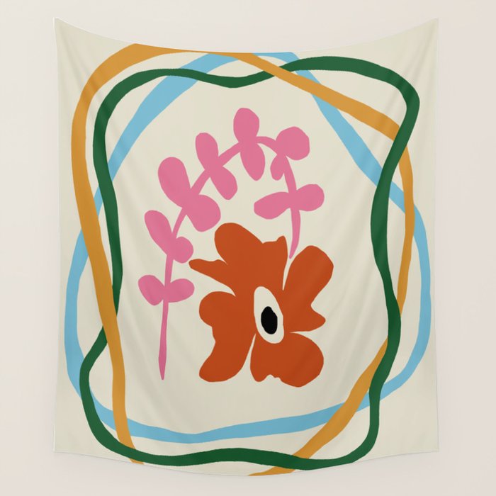 Abstract color flow  Wall Tapestry Gallery Image 4
