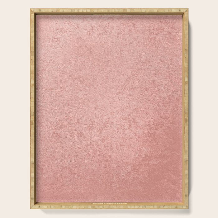Abstract modern rose pink geometrical pattern Serving Tray Gallery Image 1