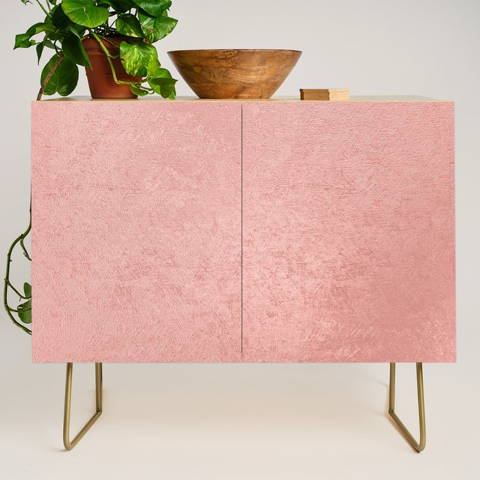 Abstract modern rose pink geometrical pattern Credenza Gallery Image 1