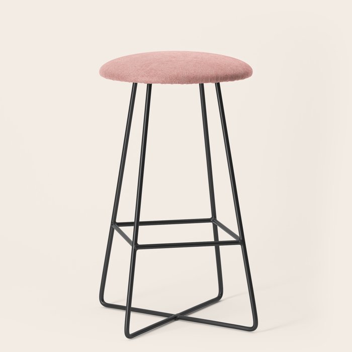 Abstract modern rose pink geometrical pattern Stool Gallery Image 1