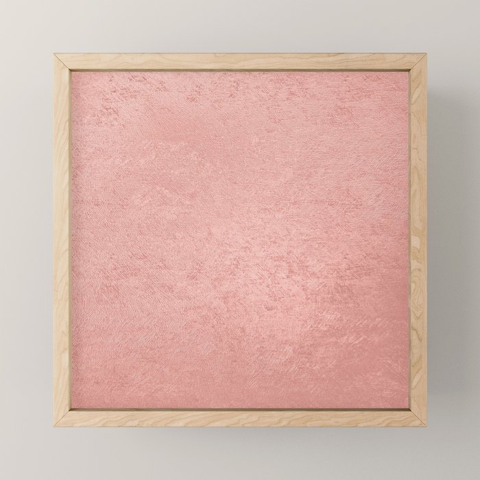 Abstract modern rose pink geometrical pattern Mini Art Print Gallery Image 1