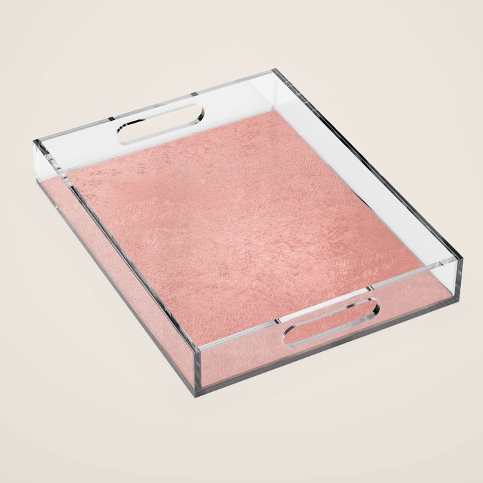 Abstract modern rose pink geometrical pattern Acrylic Tray Gallery Image 1