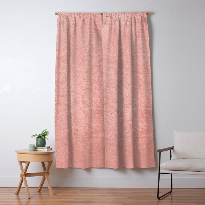 Abstract modern rose pink geometrical pattern Window Curtain Gallery Image 5