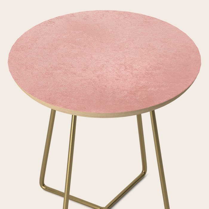 Abstract modern rose pink geometrical pattern Side Table Gallery Image 2