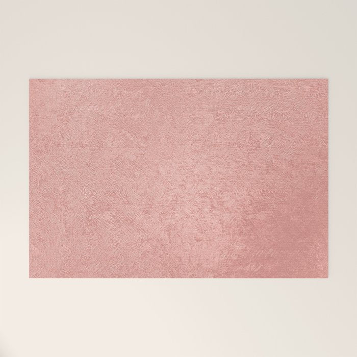Abstract modern rose pink geometrical pattern Welcome Mat Gallery Image 1